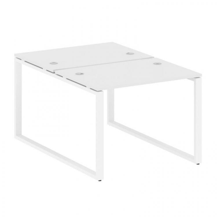 Metal System Рабочая станция на О-образном м/к БО.РАС-СП-2.1 Белый/Металл Белый 1000*1475*750
