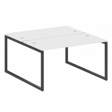 Metal System Quattro Рабочая станция на О-образном м/к 40БО.РАС-СП-2.3 Белый/Металл Антрацит 1400*14
