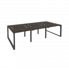 Onix Рабочая станция на О-образном м/к O.MO-D.RS-6.1.7 Дуб Мали/Металл Антрацит 2940*1475*750