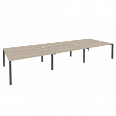 Onix Рабочая станция на П-образном м/к O.MP-D.RS-6.4.8 Дуб Аттик/Металл Антрацит 4740*1635*750