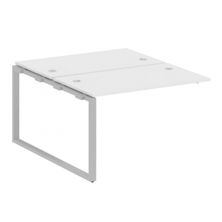 Metal System Проходной элемент рабочей станции на О-образном м/к БО.ПРС-СП-2.2 Белый/Металл Серый 12