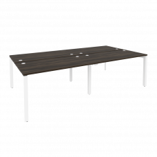 Onix Рабочая станция на П-образном м/к O.MP-D.RS-4.3.7 Дуб Мали/Металл Белый 2760*1475*750