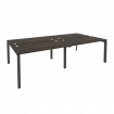 Onix Рабочая станция на П-образном м/к O.MP-D.RS-4.3.7 Дуб Мали/Металл Антрацит 2760*1475*750