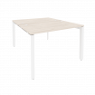 Onix Рабочая станция на П-образном м/к O.MP-D.RS-2.2.7 Денвер Светлый/Металл Белый 1180*1475*750