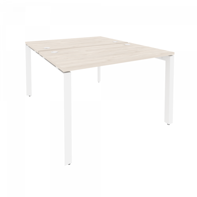 Onix Рабочая станция на П-образном м/к O.MP-D.RS-2.2.7 Денвер Светлый/Металл Белый 1180*1475*750