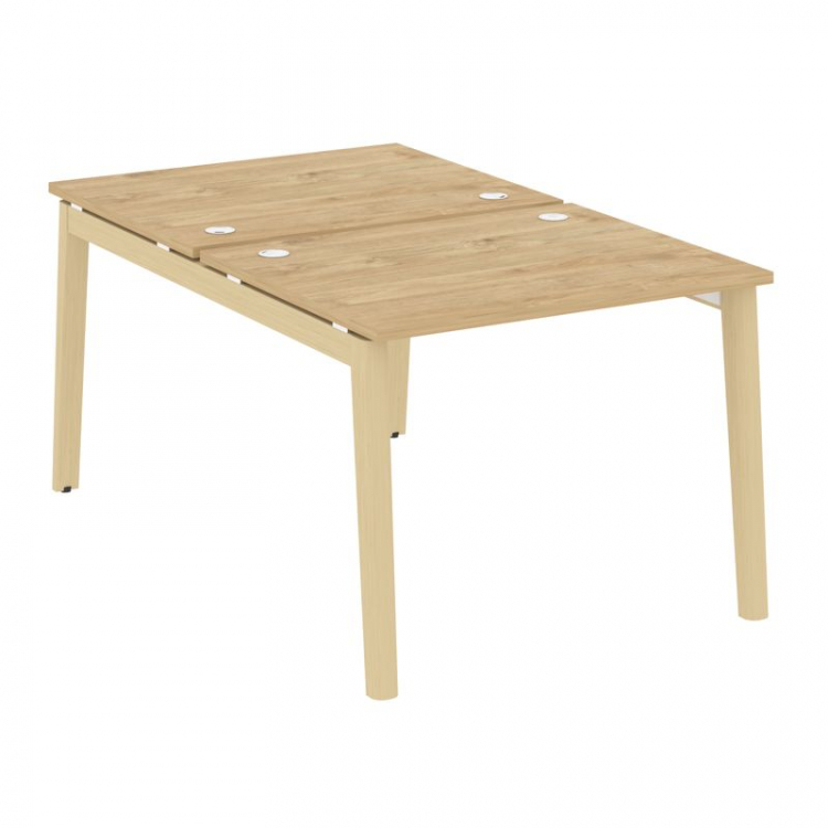 Onix Wood Рабочая станция OW.D.RS-2.1.8 Тиквуд Светлый/Дуб Светлый/Металл Белый 980*1635*750