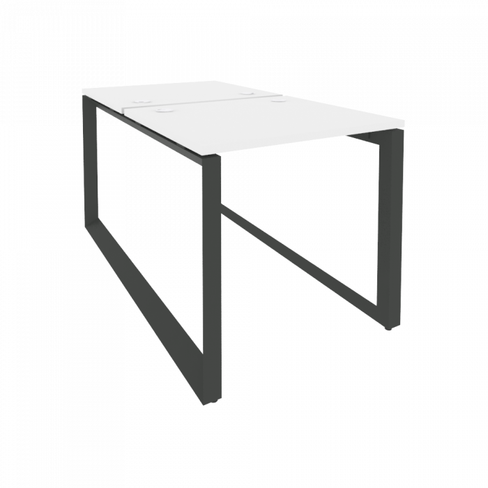 Onix Рабочая станция на О-образном м/к O.MO-D.RS-2.0.7 Белый Бриллиант/Металл Антрацит 780*1475*750