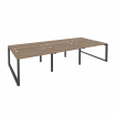Onix Рабочая станция на О-образном м/к O.MO-D.RS-6.2.8 Дуб Аризона/Металл Антрацит 3540*1635*750