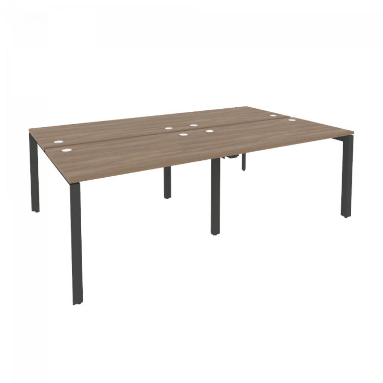 Onix Рабочая станция на П-образном м/к O.MP-D.RS-4.2.7 Дуб Аризона/Металл Антрацит 2360*1475*750