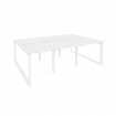 Onix Рабочая станция на О-образном м/к O.MO-D.RS-6.0.8 Белый Бриллиант/Металл Белый 2340*1635*750