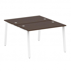 Metal System Рабочая станция на А-образном м/к БА.РАС-СП-2.2 Венге Цаво/Металл Белый 1200*1475*750