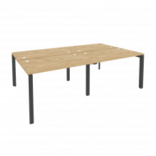 Onix Рабочая станция на П-образном м/к O.MP-D.RS-4.2.7 Тиквуд Светлый/Металл Антрацит 2360*1475*750