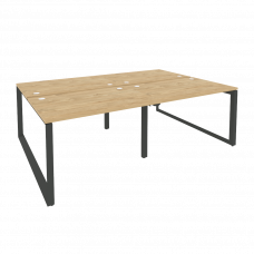 Onix Рабочая станция на О-образном м/к O.MO-D.RS-4.2.8 Тиквуд Светлый/Металл Антрацит 2360*1635*750