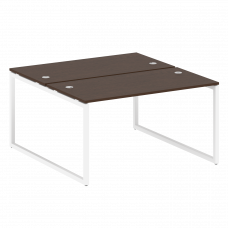 Metal System Quattro Рабочая станция на О-образном м/к 40БО.РАС-СП-2.3 Венге Цаво/Металл Белый 1400*