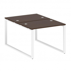 Metal System Рабочая станция на О-образном м/к БО.РАС-СП-2.1 Венге Цаво/Металл Белый 1000*1475*750