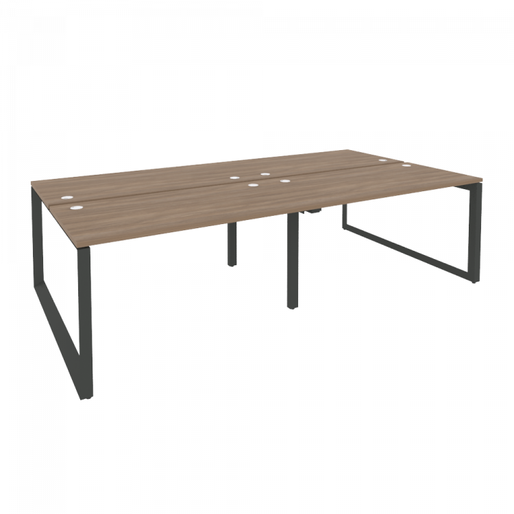Onix Рабочая станция на О-образном м/к O.MO-D.RS-4.3.7 Дуб Аризона/Металл Антрацит 2760*1475*750