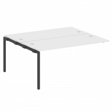 Metal System Quattro Проходной элемент рабочей станции на П-образном м/к 40БП.ПРС-СП-2.4 Белый/Метал