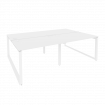 Onix Рабочая станция на О-образном м/к O.MO-D.RS-4.2.8 Белый Бриллиант/Металл Белый 2360*1635*750