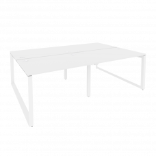 Onix Рабочая станция на О-образном м/к O.MO-D.RS-4.2.8 Белый Бриллиант/Металл Белый 2360*1635*750