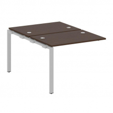 Metal System Проходной элемент рабочей станции на П-образном м/к БП.ПРС-СП-2.1 Венге Цаво/Металл Сер