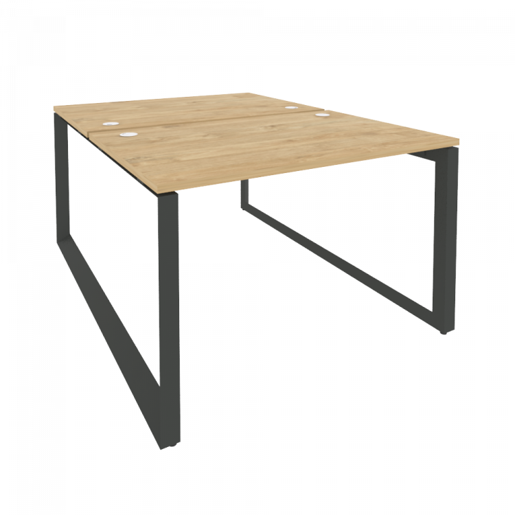 Onix Рабочая станция на О-образном м/к O.MO-D.RS-2.2.8 Тиквуд Светлый/Металл Антрацит 1180*1635*750