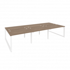 Onix Рабочая станция на О-образном м/к O.MO-D.RS-6.2.8 Дуб Аризона/Металл Белый 3540*1635*750