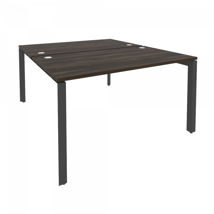 Onix Рабочая станция на П-образном м/к O.MP-D.RS-2.3.8 Дуб Мали/Металл Антрацит 1380*1635*750