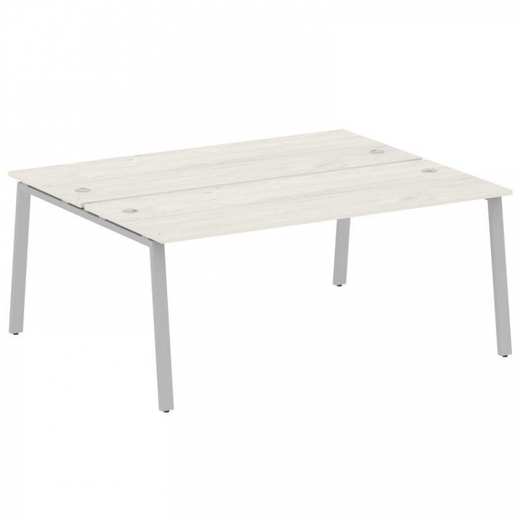 Metal System Рабочая станция на А-образном м/к БА.РАС-СП-2.5 Дуб Наварра/Металл Серый 1800*1475*750