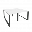 Onix Рабочая станция на О-образном м/к O.MO-D.RS-4.0.8 Белый Бриллиант/Металл Антрацит 1560*1635*750