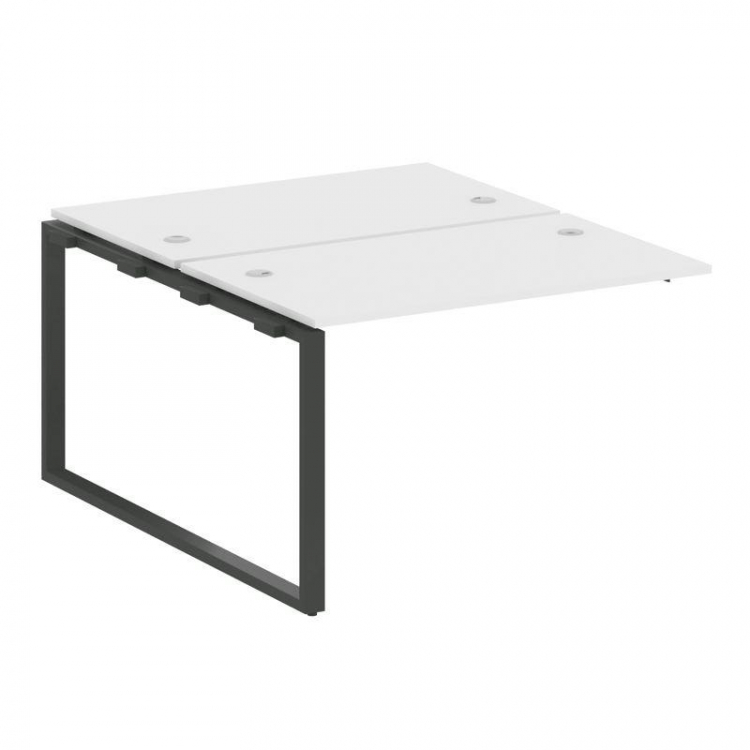 Metal System Проходной элемент рабочей станции на О-образном м/к БО.ПРС-СП-2.2 Белый/Металл Антрацит