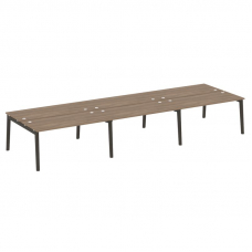 Onix Wood Рабочая станция OW.D.RS-6.4.7 Дуб Аризона/Дуб Темный/Металл Антрацит 4740*1475*750