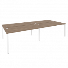 Onix Рабочая станция на П-образном м/к O.MP-D.RS-4.4.7 Дуб Аризона/Металл Белый 3160*1475*750