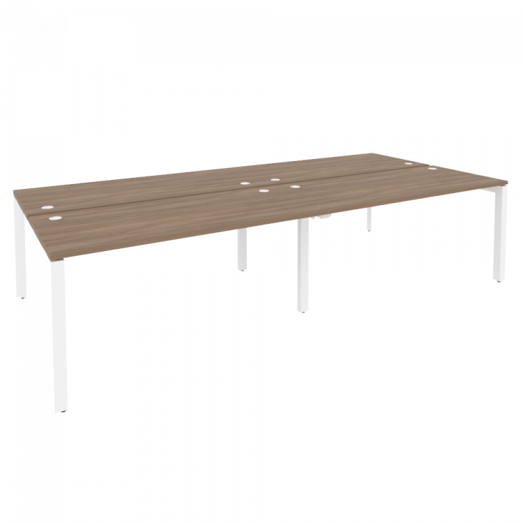 Onix Рабочая станция на П-образном м/к O.MP-D.RS-4.4.7 Дуб Аризона/Металл Белый 3160*1475*750