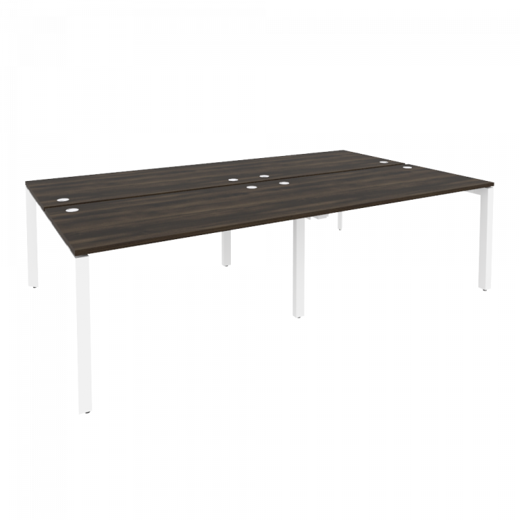 Onix Рабочая станция на П-образном м/к O.MP-D.RS-4.3.8 Дуб Мали/Металл Белый 2760*1635*750