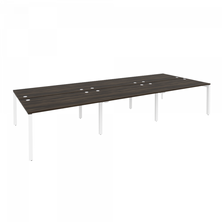 Onix Рабочая станция на П-образном м/к O.MP-D.RS-6.3.8 Дуб Мали/Металл Белый 4140*1635*750