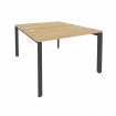 Onix Рабочая станция на П-образном м/к O.MP-D.RS-2.2.7 Тиквуд Светлый/Металл Антрацит 1180*1475*750