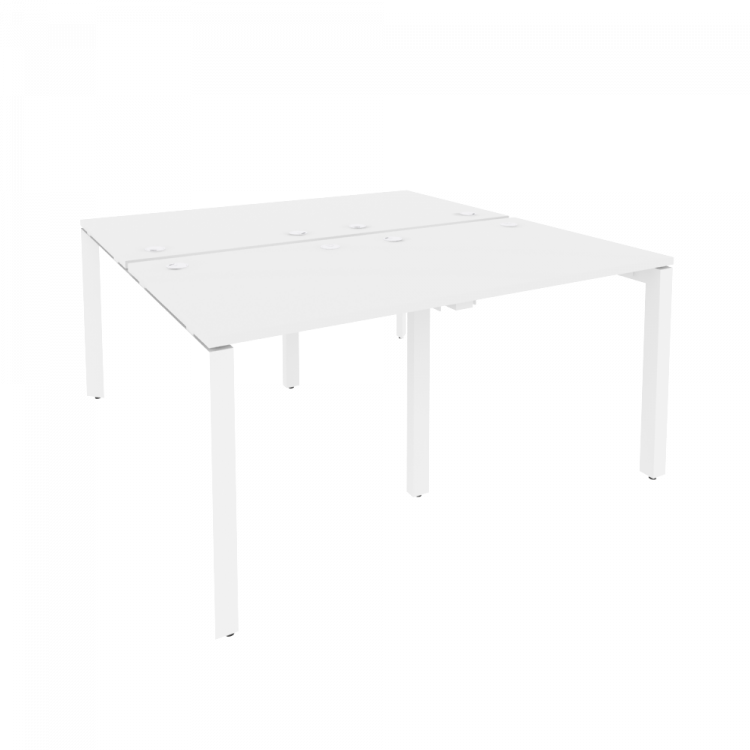 Onix Рабочая станция на П-образном м/к O.MP-D.RS-4.0.8 Белый Бриллиант/Металл Белый 1560*1635*750