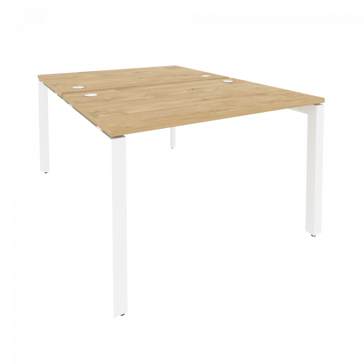 Onix Рабочая станция на П-образном м/к O.MP-D.RS-2.2.8 Тиквуд Светлый/Металл Белый 1180*1635*750