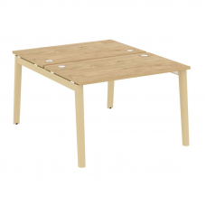 Onix Wood Рабочая станция OW.D.RS-2.2.7 Тиквуд Светлый/Дуб Светлый/Металл Белый 1180*1475*750