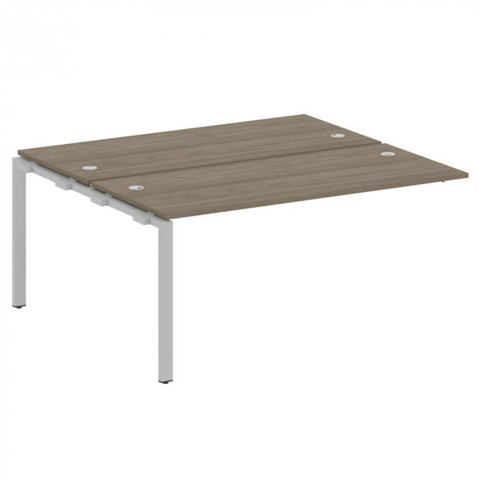 Metal System Проходной элемент рабочей станции на П-образном м/к БП.ПРС-СП-2.4 Вяз Благородный/Метал