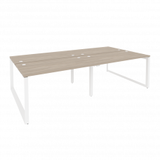 Onix Рабочая станция на О-образном м/к O.MO-D.RS-4.3.7 Дуб Аттик/Металл Белый 2760*1475*750
