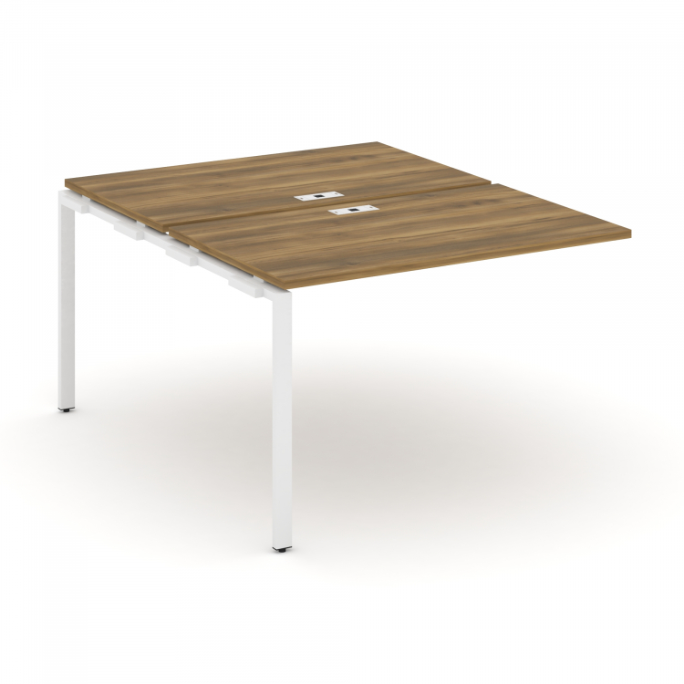 Concept Двойной наборный элемент рабочей станциии CN.DNRS-002 Сандал Янтарный/Металл Белый 1180*1480