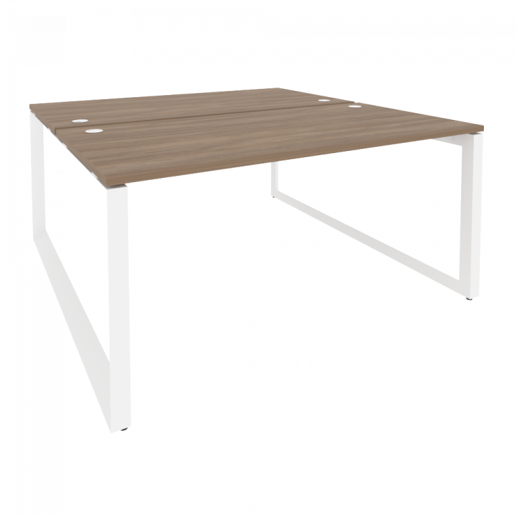 Onix Рабочая станция на О-образном м/к O.MO-D.RS-2.4.8 Дуб Аризона/Металл Белый 1580*1635*750