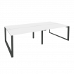 Onix Рабочая станция на О-образном м/к O.MO-D.RS-4.3.7 Белый Бриллиант/Металл Антрацит 2760*1475*750