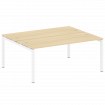 Metal System Quattro Рабочая станция на П-образном м/к 50БП.РАС-СП-2.5 Акация Лорка/Металл Белый 180