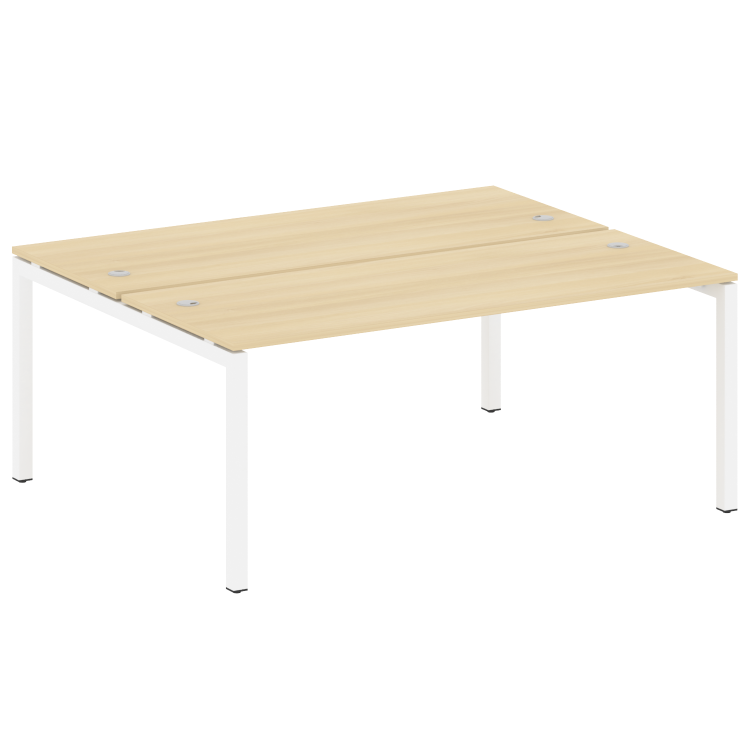 Metal System Quattro Рабочая станция на П-образном м/к 50БП.РАС-СП-2.5 Акация Лорка/Металл Белый 180