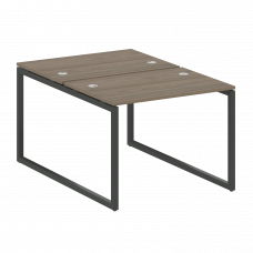 Metal System Quattro Рабочая станция на О-образном м/к 40БО.РАС-СП-2.1 Вяз Благородный/Металл Антрац