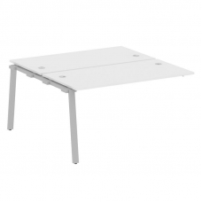 Metal System Проходной элемент рабочей станции на А-образном м/к БА.ПРС-СП-2.3 Белый/Металл Серый 14