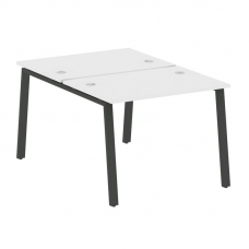 Metal System Рабочая станция на А-образном м/к БА.РАС-СП-2.1 Белый/Металл Антрацит 1000*1475*750