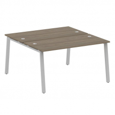 Metal System Рабочая станция на А-образном м/к БА.РАС-СП-2.3 Вяз Благородный/Металл Серый 1400*1475*